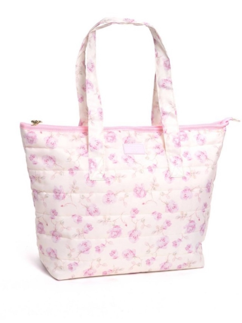 LoveShackFancy × Target - Yoobi Ribbon Rosa Quilted Tote Bag Sterling Dusk